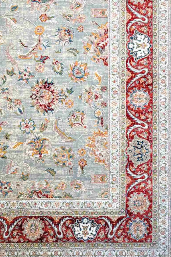 فرش سلطان ابادی 1200 شانه زمینه ترمه ای کد 225